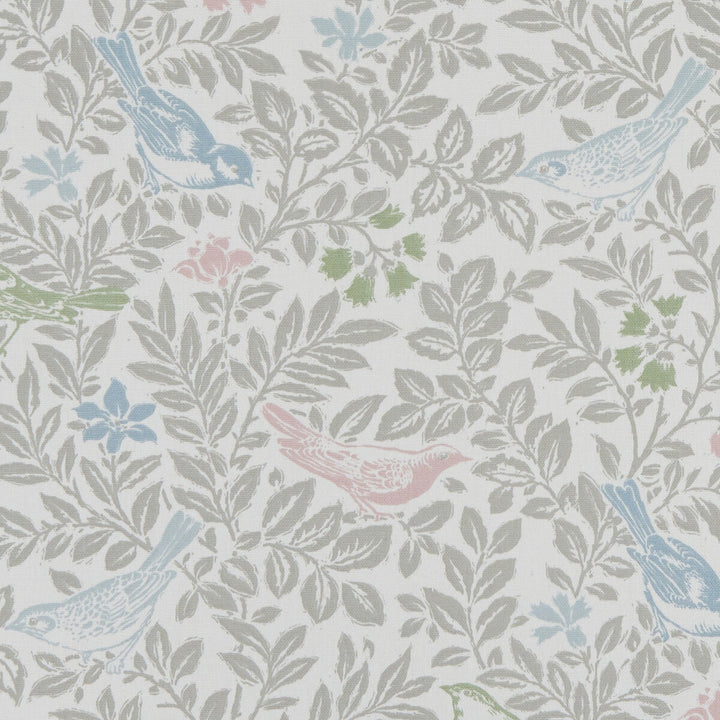 Bird Song Pastel by Clarke And Clarke Fabric CLARKE & CLARKE LAND & SEA COTTON - 100% Turkey MEDIUM Horizontal: 17.99 and Vertical: 15.94 54 - Fabric Carolina -