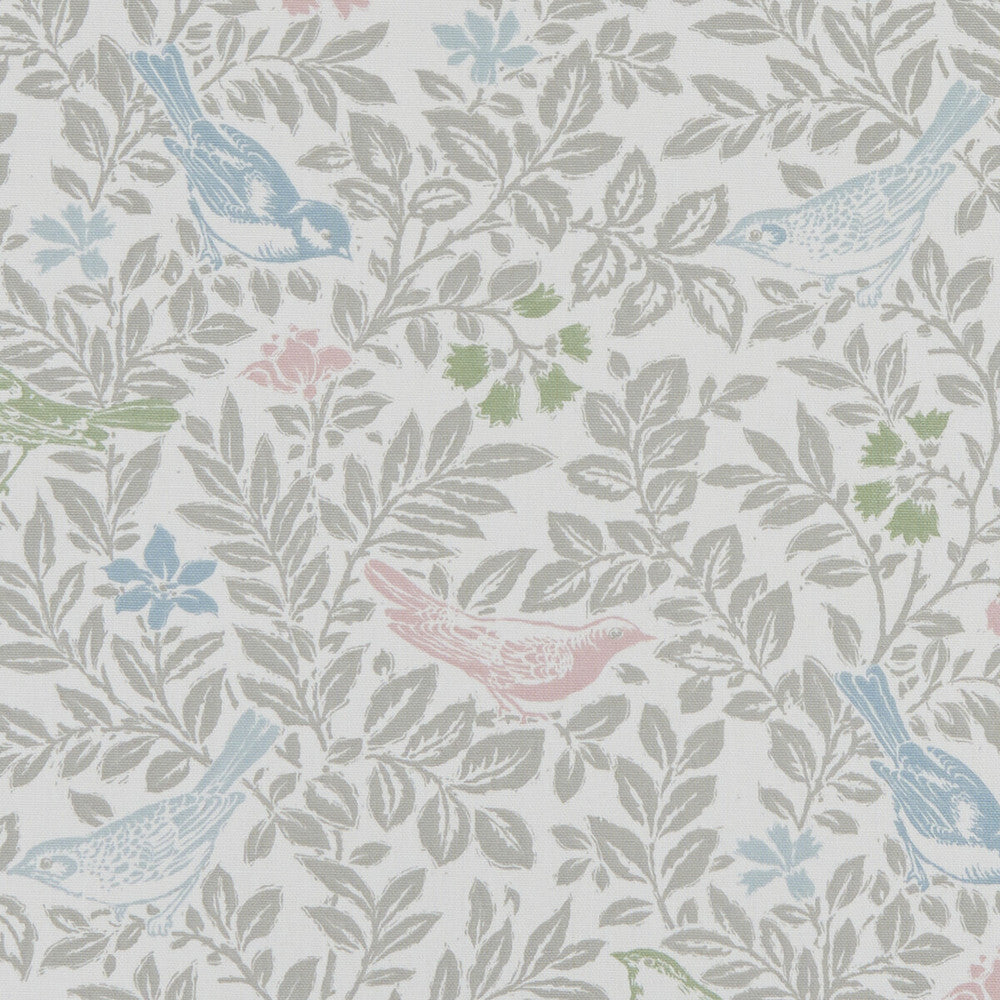 Bird Song Pastel by Clarke And Clarke Fabric CLARKE & CLARKE LAND & SEA COTTON - 100% Turkey MEDIUM Horizontal: 17.99 and Vertical: 15.94 54 - Fabric Carolina -