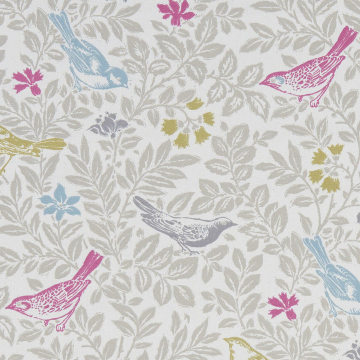 Bird Song Summer by Clarke And Clarke Designer Fabric CLARKE & CLARKE LAND & SEA COTTON - 100% Turkey MEDIUM Horizontal: 17.99 and Vertical: 15.94 54 - Swanky Fabrics -