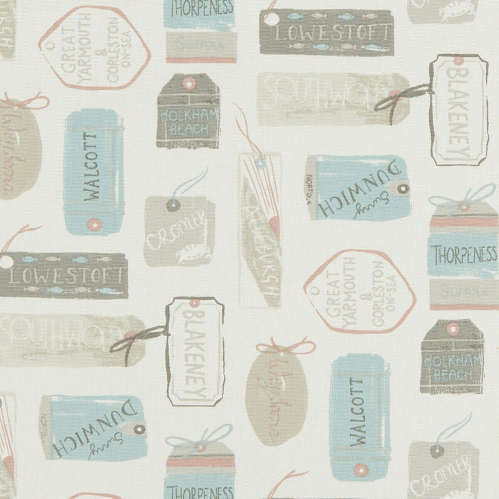 Explorer Pastel by Clarke And Clarke Fabric CLARKE & CLARKE LAND & SEA COTTON - 100% Turkey MEDIUM Horizontal: 13.5 and Vertical: 12.4 54 - Fabric Carolina -