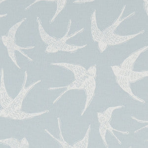 Fly Away Duckegg by Clarke And Clarke Fabric