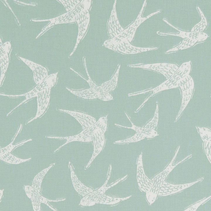 Fly Away Mineral by Clarke And Clarke Fabric CLARKE & CLARKE LAND & SEA COTTON - 100% Turkey MEDIUM Horizontal: 17.99 and Vertical: 24.8 54 - Fabric Carolina -