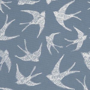 Fly Away Navy by Clarke And Clarke Fabric