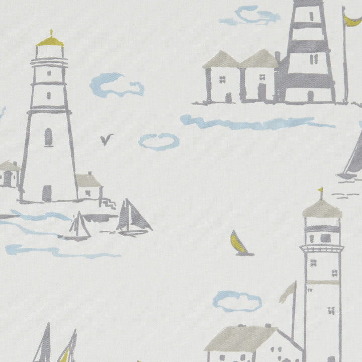 Lowestoft Mineral by Clarke And Clarke Fabric CLARKE & CLARKE LAND & SEA COTTON - 100% Turkey MEDIUM Horizontal: 26.97 and Vertical: 24.8 54 - Fabric Carolina -