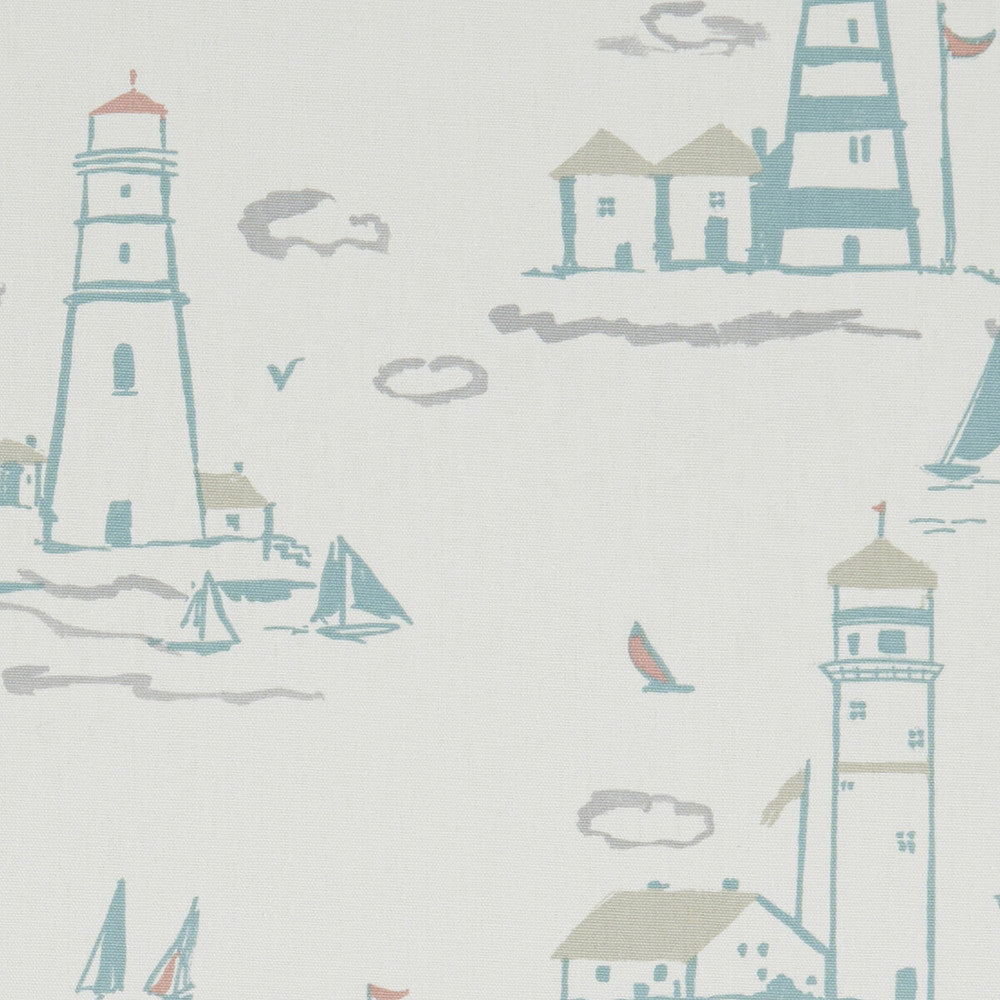 Lowestoft Pastel by Clarke And Clarke Designer Fabric CLARKE & CLARKE LAND & SEA COTTON - 100% Turkey MEDIUM Horizontal: 26.97 and Vertical: 24.8 54 - Swanky Fabrics -
