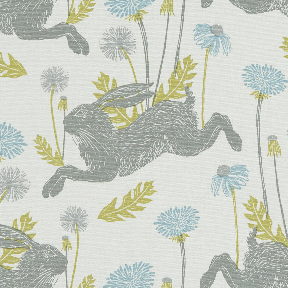 March Hare Mineral by Clarke And Clarke Fabric Clarke And Clarke Fabric March Hare MineralFabric CLARKE & CLARKE LAND & SEA COTTON - 100% Turkey </p><p>Repeat: H: 13.5, V: 12.4 54 - Fabric Carolina -