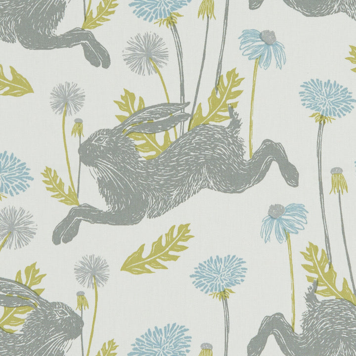 March Hare Mineral by Clarke And Clarke Fabric CLARKE & CLARKE LAND & SEA COTTON - 100% Turkey MEDIUM Horizontal: 13.5 and Vertical: 12.4 54 - Fabric Carolina -