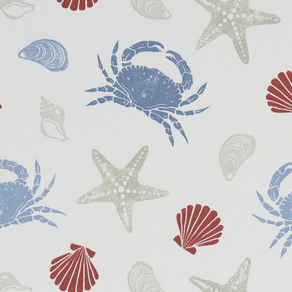 Offshore Marine by Clarke And Clarke Fabric CLARKE & CLARKE LAND & SEA COTTON - 100% Turkey MEDIUM Horizontal: 13.5 and Vertical: 12.4 54 - Fabric Carolina -