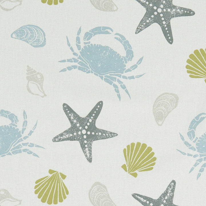 Offshore Mineral by Clarke And Clarke Designer Fabric CLARKE & CLARKE LAND & SEA COTTON - 100% Turkey MEDIUM Horizontal: 13.5 and Vertical: 12.4 54 - Swanky Fabrics -