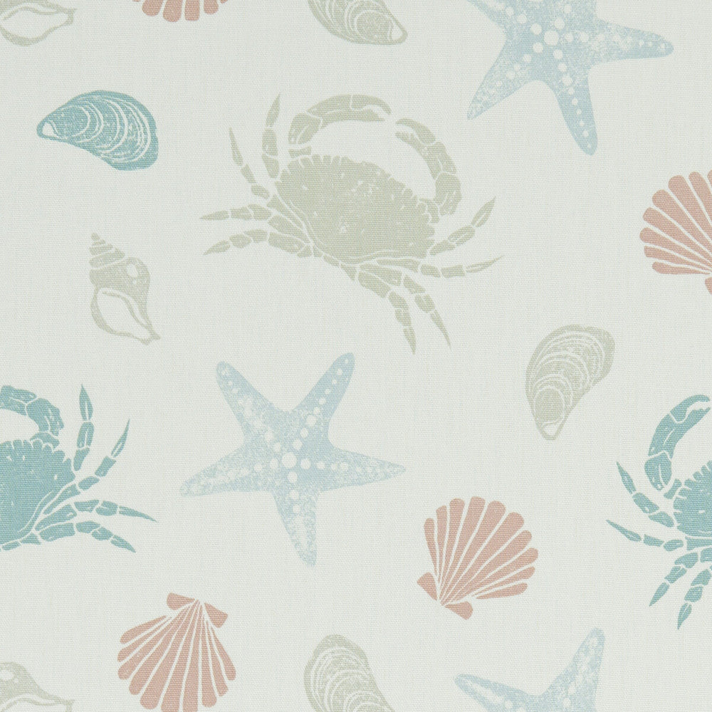 Offshore Pastel by Clarke And Clarke Designer Fabric CLARKE & CLARKE LAND & SEA COTTON - 100% Turkey MEDIUM Horizontal: 13.5 and Vertical: 12.4 54 - Swanky Fabrics -