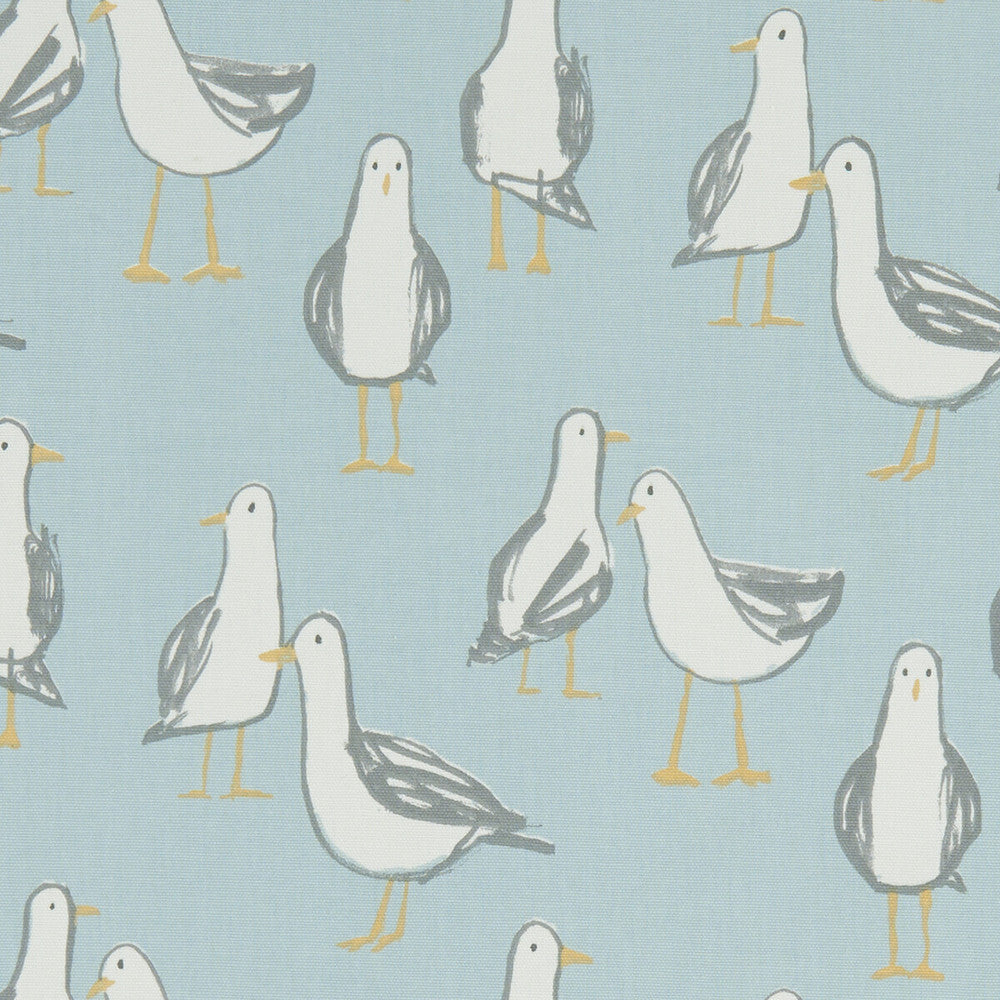 Laridae Duckegg by Clarke And Clarke Fabric Clarke And Clarke Fabric Laridae DuckeggFabric CLARKE & CLARKE LAND & SEA COTTON - 100% Turkey </p><p>Repeat: H: 13.5, V: 12.4 54 - Fabric Carolina -