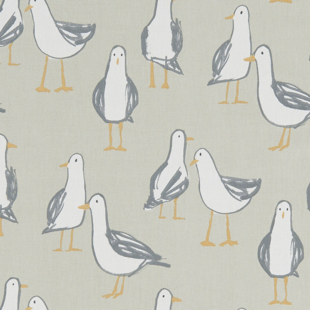 Laridae Taupe by Clarke And Clarke Fabric CLARKE & CLARKE LAND & SEA COTTON - 100% Turkey MEDIUM Horizontal: 13.5 and Vertical: 12.4 54 - Fabric Carolina -