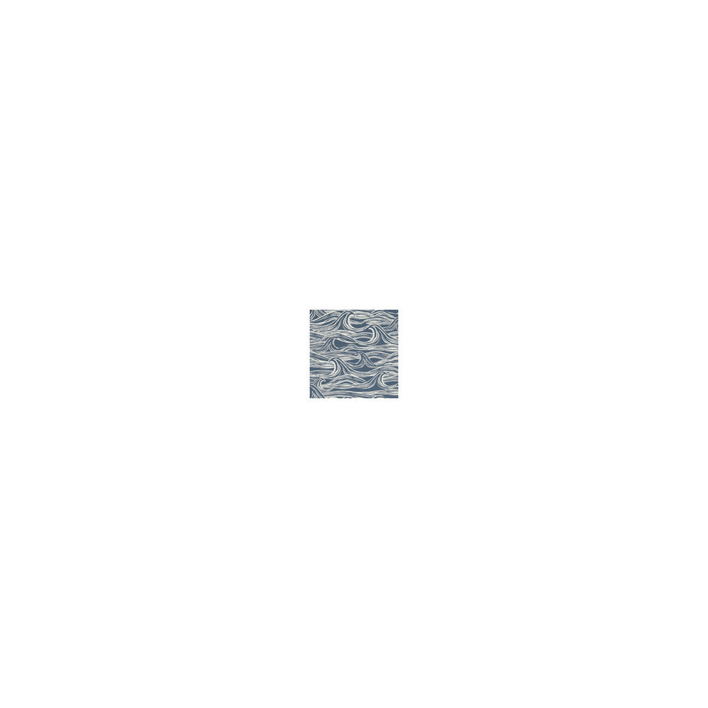 Surf Navy by Clarke And Clarke Fabric CLARKE & CLARKE LAND & SEA COTTON - 100% Turkey MEDIUM Horizontal: 13.5 and Vertical: 12.4 54 - Fabric Carolina -