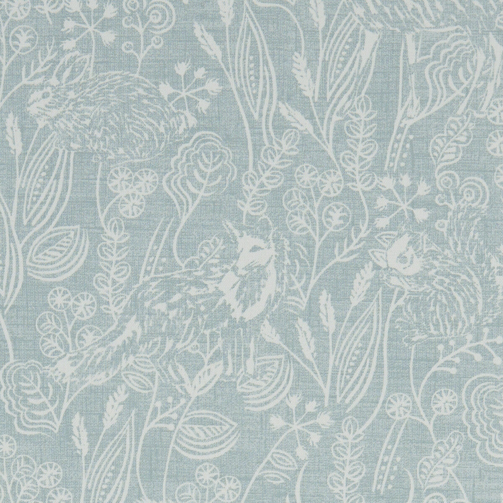 Westleton Duckegg by Clarke And Clarke Fabric CLARKE & CLARKE LAND & SEA COTTON - 100% Turkey MEDIUM Horizontal: 26.97 and Vertical: 15.94 54 - Fabric Carolina -