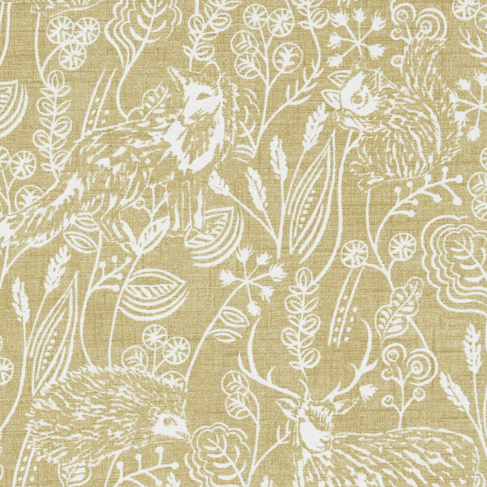 Westleton Ochre by Clarke And Clarke Fabric CLARKE & CLARKE LAND & SEA COTTON - 100% Turkey MEDIUM Horizontal: 26.97 and Vertical: 15.94 54 - Fabric Carolina -