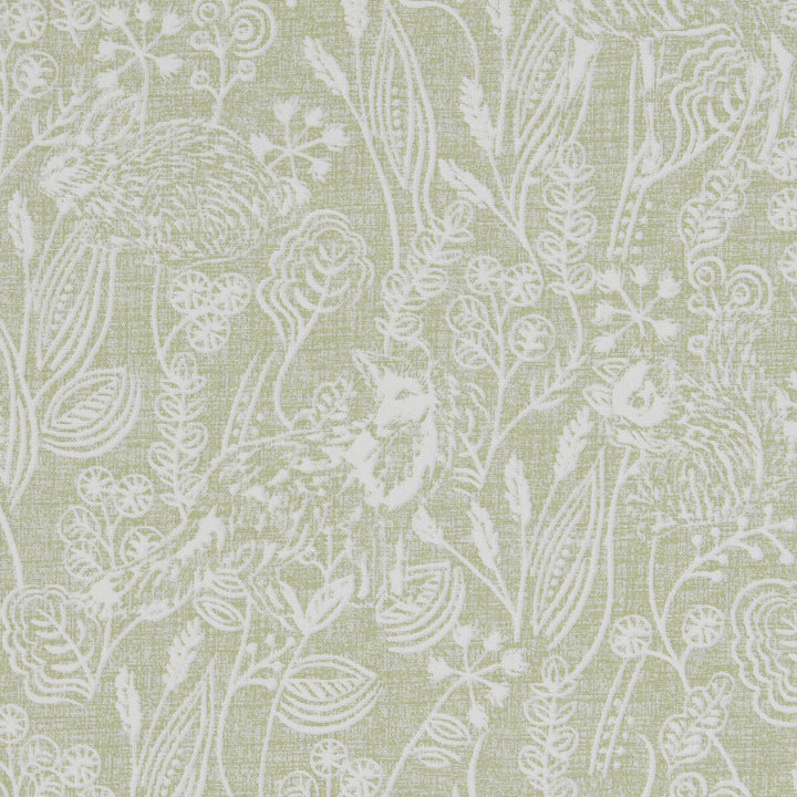 Westleton Sage by Clarke And Clarke Fabric CLARKE & CLARKE LAND & SEA COTTON - 100% Turkey MEDIUM Horizontal: 26.97 and Vertical: 15.94 54 - Fabric Carolina -