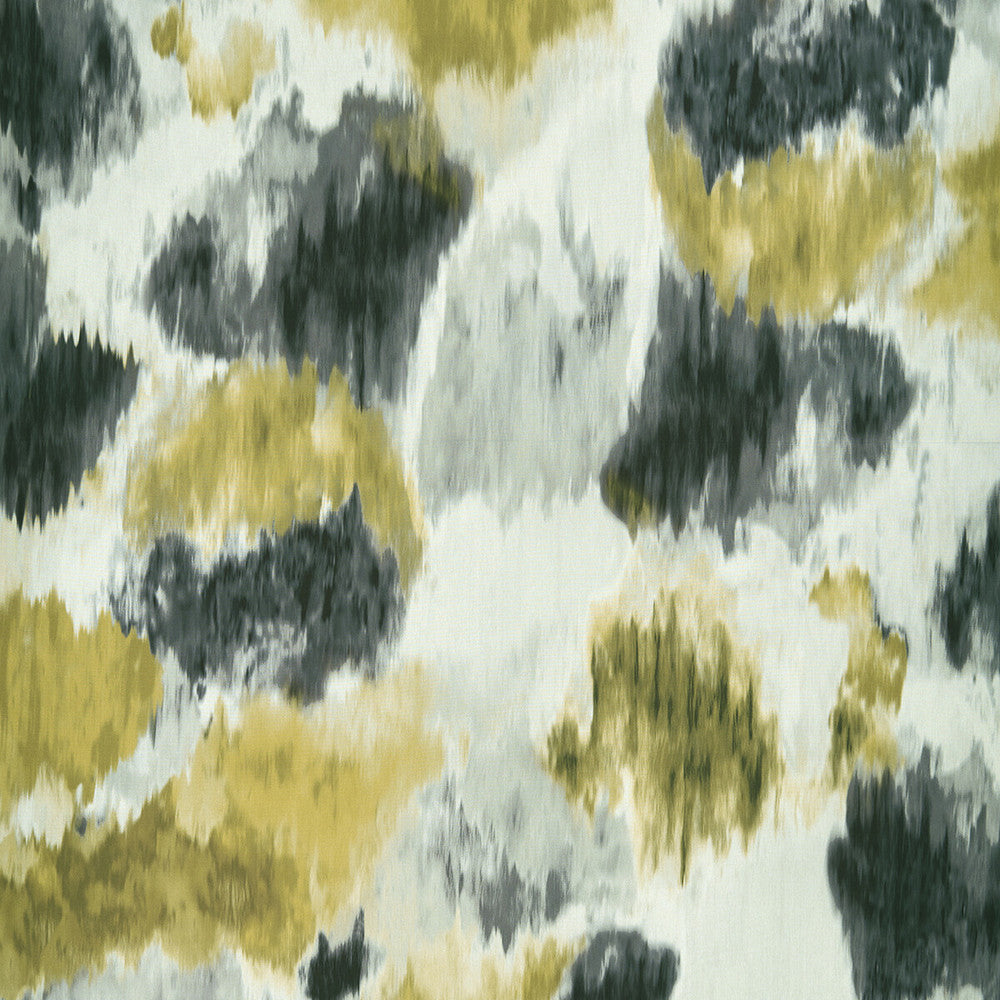 Cirro Charcoal/Chartreuse by Clarke And Clarke Fabric CLARKE & CLARKE ELEMENTA TREVIRA - 100% Turkey HEAVY Horizontal: 54.72 and Vertical: 47.24 117 - Fabric Carolina -