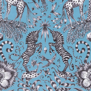 Kruger Velvet Teal by Clarke And Clarke Fabric