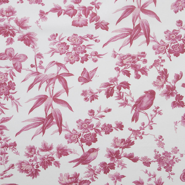 Amelia Raspberry by Clarke And Clarke Fabric CLARKE & CLARKE OASIS WP & FABRIC COTTON - 100% Spain MEDIUM Horizontal: and Vertical: 54.375 - Fabric Carolina -