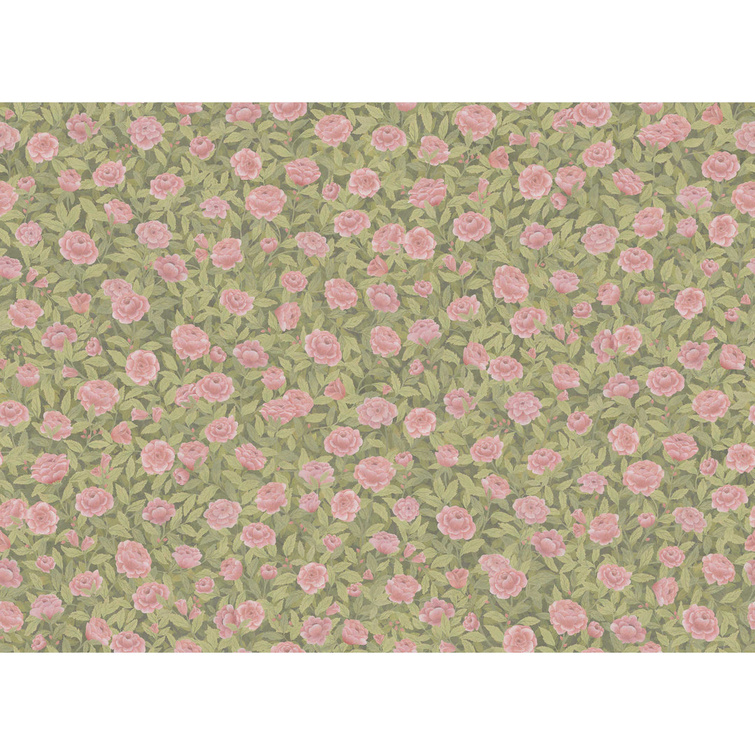 Idyll Roses Linen - Blush By Cole & Son Fabric
