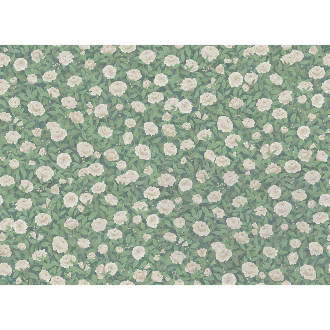Idyll Roses Linen - Eaudenil By Cole & Son Fabric