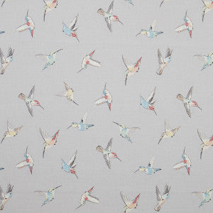 Hummingbird Grey by Clarke And Clarke Fabric