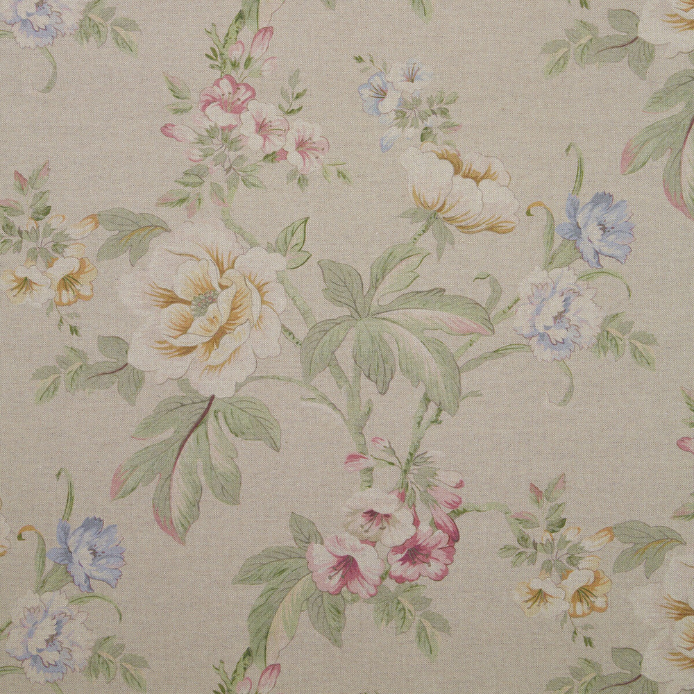 Bailey Culla Linen by Clarke And Clarke Fabric CLARKE & CLARKE OASIS WP & FABRIC COTTON - 80%;POLYESTER - 20% Spain MEDIUM Horizontal: - and Vertical: - 54.375 - Fabric Carolina -