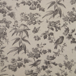 Amelia Culla Grey Linen by Clarke And Clarke Fabric