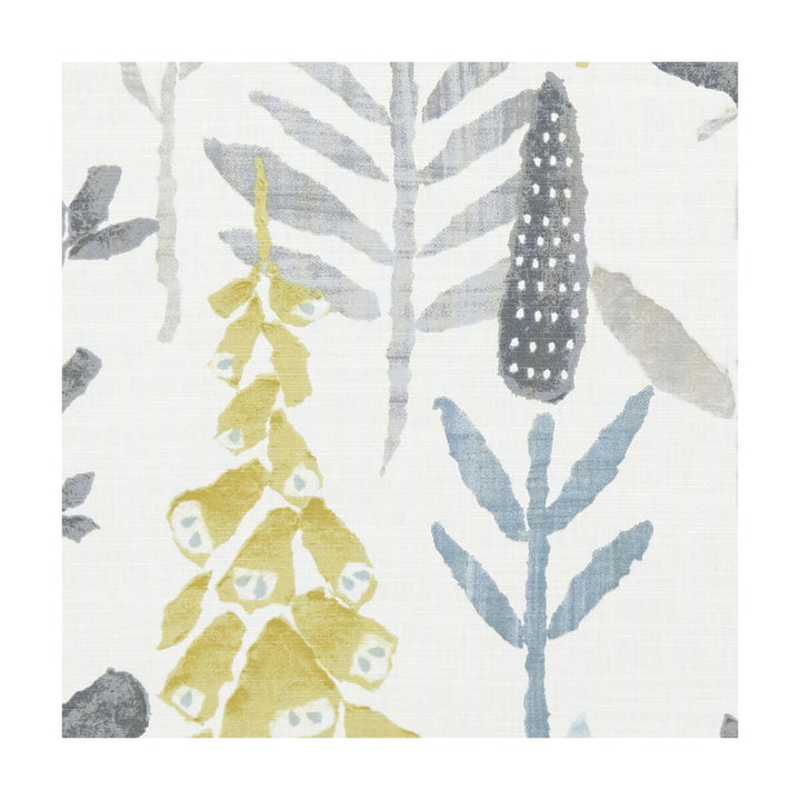 Bellflower Mineral by Clarke And Clarke Fabric CLARKE & CLARKE ROOF GARDEN COTTON - 100% Turkey MEDIUM Horizontal: 27.17 and Vertical: 24.8 54 - Fabric Carolina -