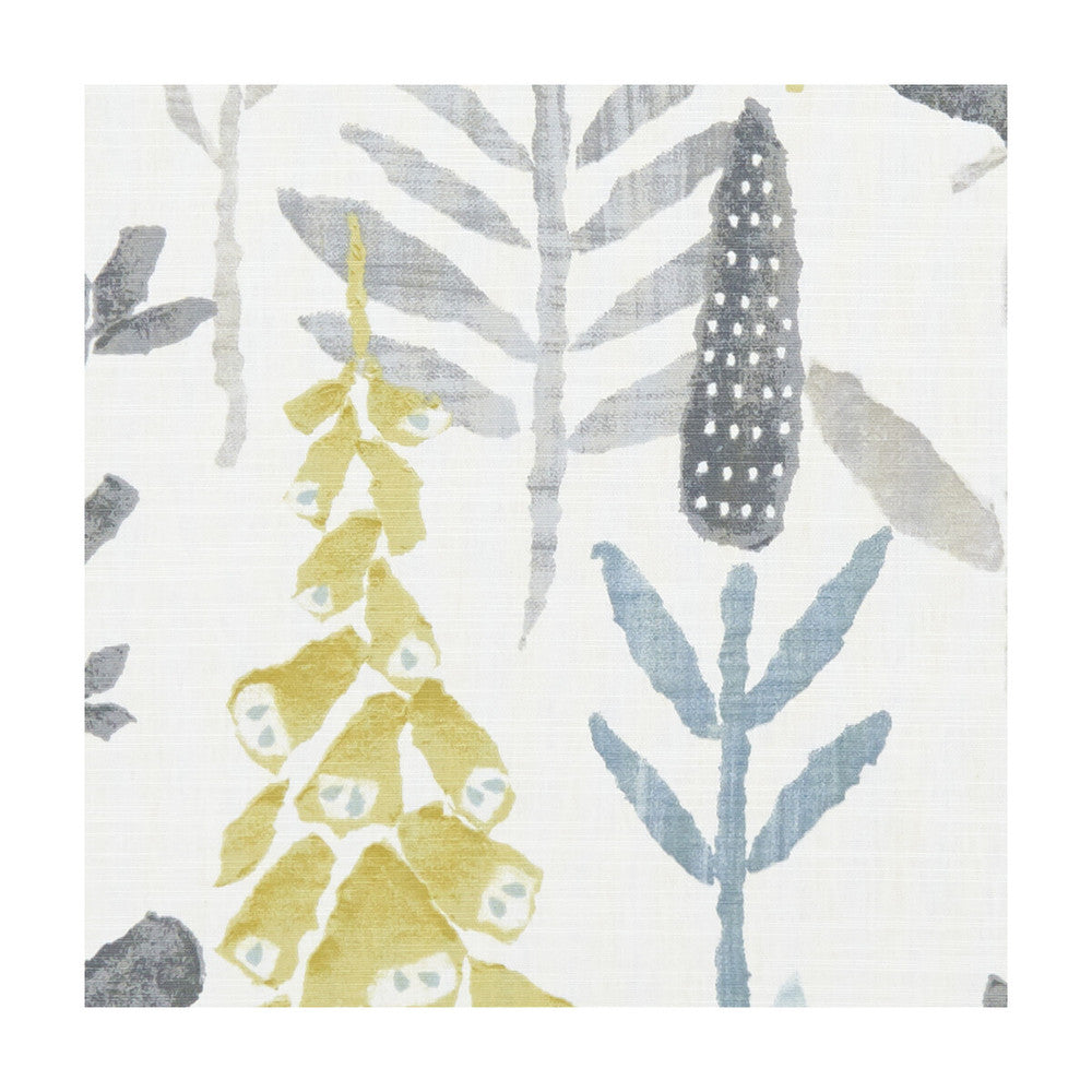 Bellflower Mineral by Clarke And Clarke Fabric CLARKE & CLARKE ROOF GARDEN COTTON - 100% Turkey MEDIUM Horizontal: 27.17 and Vertical: 24.8 54 - Fabric Carolina -