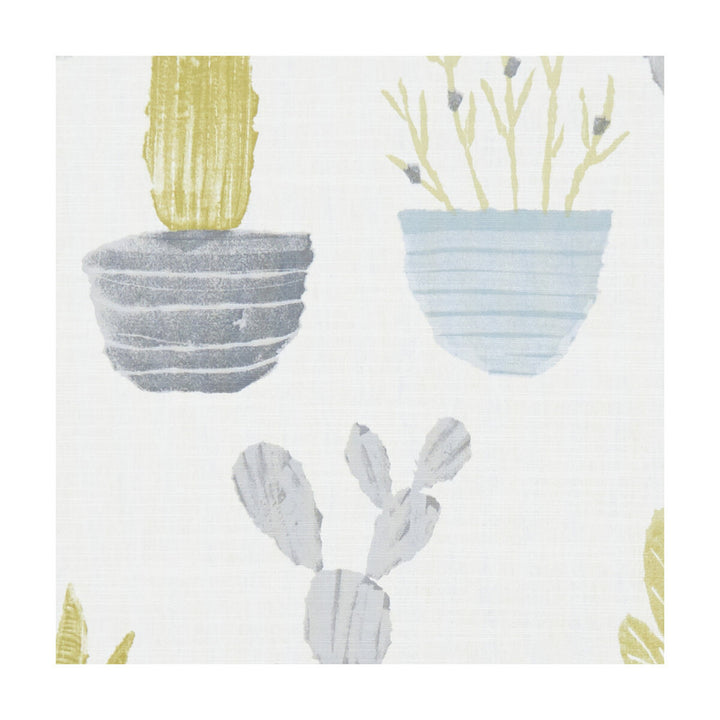 Cactus Mineral by Clarke And Clarke Fabric CLARKE & CLARKE ROOF GARDEN COTTON - 100% Turkey MEDIUM Horizontal: 36.22 and Vertical: 17.72 54 - Fabric Carolina -