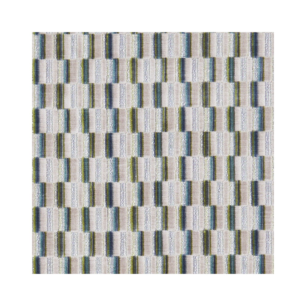 Cubis Peacock by Clarke And Clarke Fabric CLARKE & CLARKE KALEIDOSCOPE POLYESTER - 56%;VISCOSE - 36%;COTTON - 8% India HEAVY Horizontal: 2.24 and Vertical: 2.28 54 - Fabric Carolina -