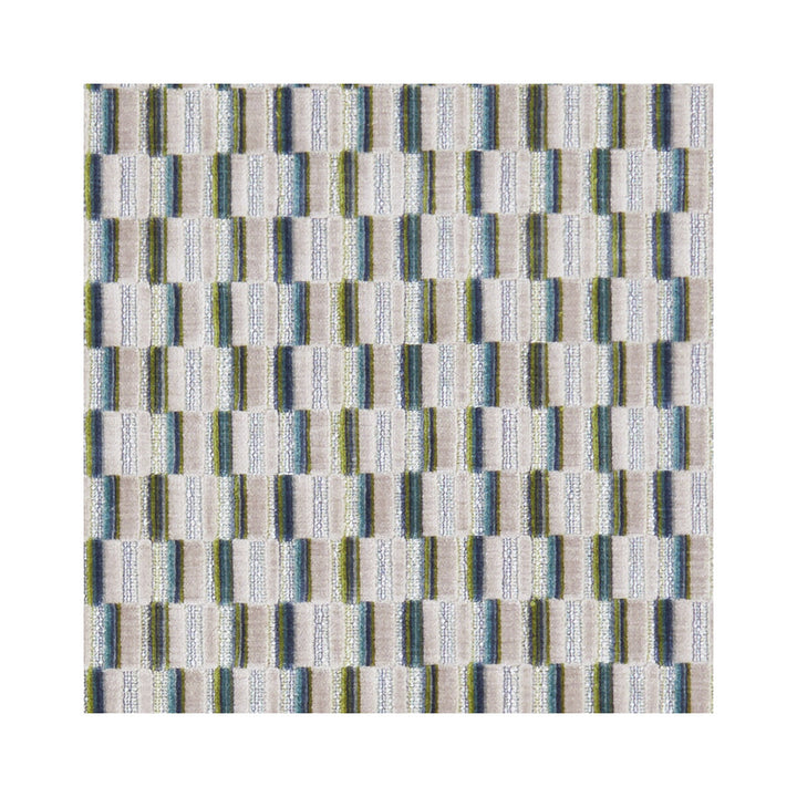 Cubis Peacock by Clarke And Clarke Fabric CLARKE & CLARKE KALEIDOSCOPE POLYESTER - 56%;VISCOSE - 36%;COTTON - 8% India HEAVY Horizontal: 2.24 and Vertical: 2.28 54 - Fabric Carolina -