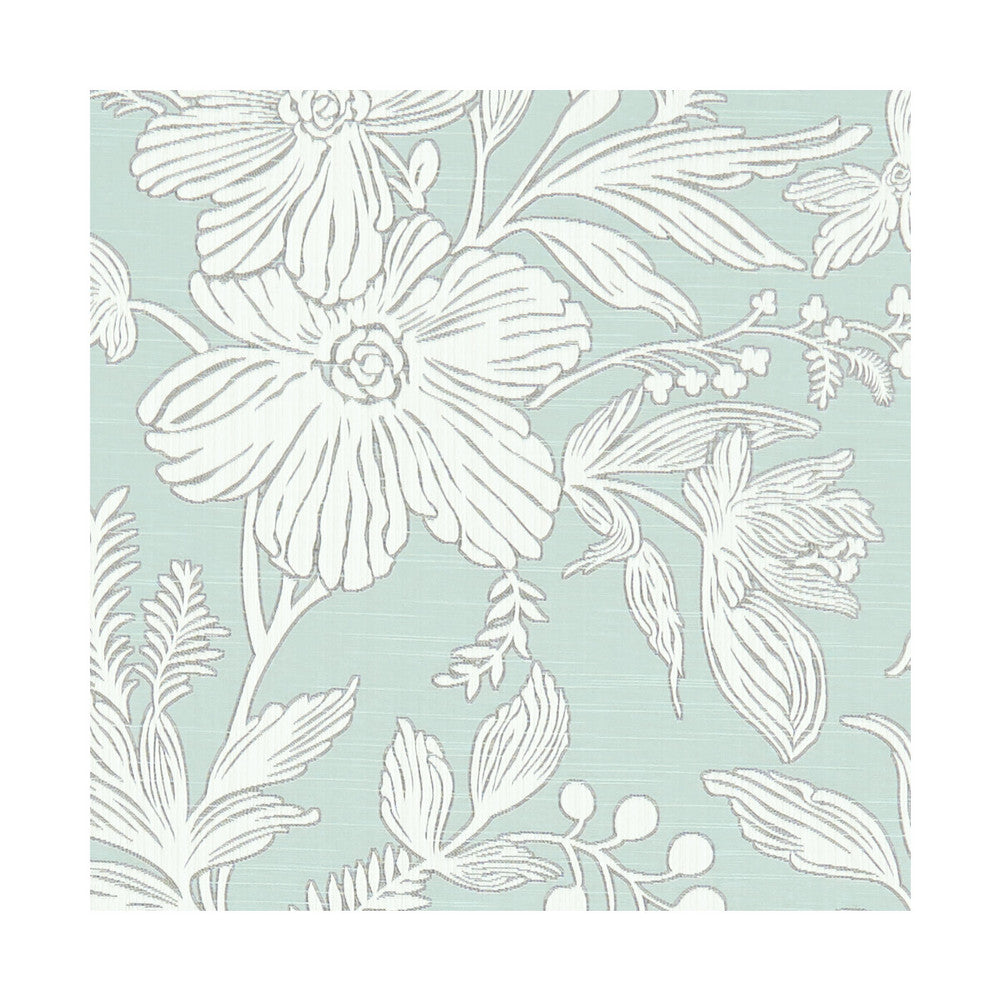 Hollyhurst Duckegg by Clarke And Clarke Fabric CLARKE & CLARKE MARBURY POLYESTER - 58%;COTTON - 42% India MEDIUM Horizontal: 18.11 and Vertical: 29.45 55 - Fabric Carolina -