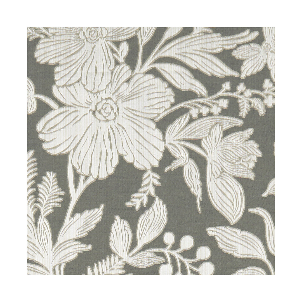 Hollyhurst Charcoal by Clarke And Clarke Fabric CLARKE & CLARKE MARBURY POLYESTER - 58%;COTTON - 42% India MEDIUM Horizontal: 18.11 and Vertical: 29.45 55 - Fabric Carolina -