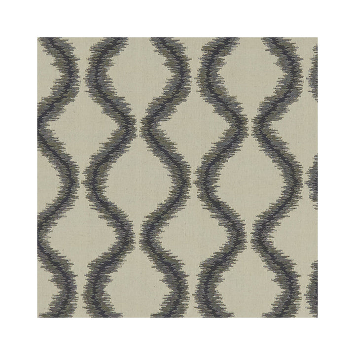 Solare Nero by Clarke And Clarke Designer Fabric CLARKE & CLARKE LUSSO 2 POLYESTER - 57%;COTTON - 43% India Horizontal: 9.09 and Vertical: 11.1 54 - Swanky Fabrics -