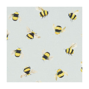 Bees Duckegg by Clarke And Clarke Fabric