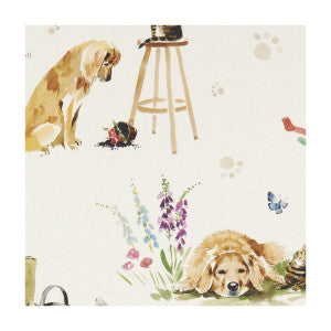 Best Of Friends Cream by Clarke And Clarke Fabric
