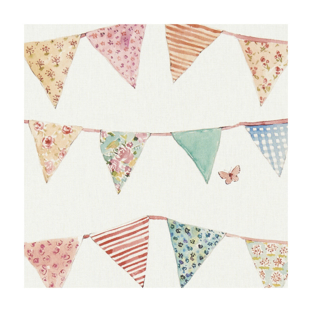 Bunting Cream by Clarke And Clarke Fabric Clarke And Clarke Fabric Bunting CreamFabric CLARKE & CLARKE VILLAGE LIFE COTTON - 100% Spain </p><p>Repeat: H: 27.17, V: 18.58 55 - Fabric Carolina -