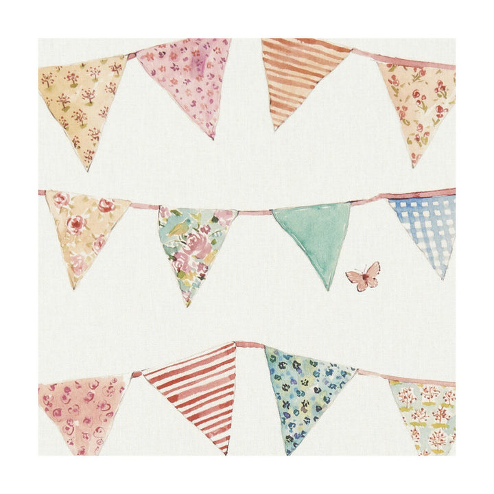 Bunting Cream by Clarke And Clarke Fabric CLARKE & CLARKE VILLAGE LIFE COTTON - 100% Spain MEDIUM Horizontal: 27.17 and Vertical: 18.58 55 - Fabric Carolina -