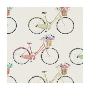Cycles Cream by Clarke And Clarke Fabric