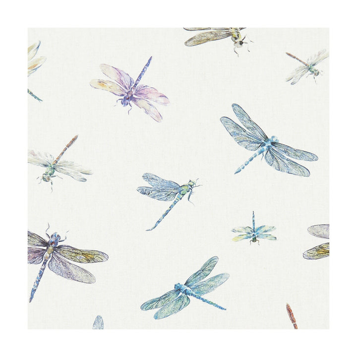 Dragonflies Cream by Clarke And Clarke Fabric CLARKE & CLARKE VILLAGE LIFE COTTON - 100% Spain MEDIUM Horizontal: 27.17 and Vertical: 24.8 55 - Fabric Carolina -