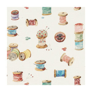 Sewing Cream by Clarke And Clarke Fabric