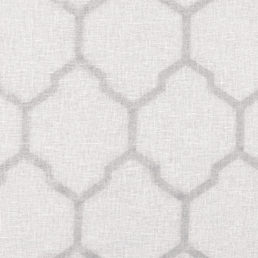 Arturo Silver by Clarke And Clarke Designer Fabric CLARKE & CLARKE LUSSO SHEERS LINEN - 50%;POLYESTER - 50% Turkey Horizontal: 6.3 and Vertical: 10.24 117 - Swanky Fabrics -