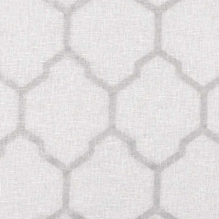 Arturo Silver by Clarke And Clarke Designer Fabric CLARKE & CLARKE LUSSO SHEERS LINEN - 50%;POLYESTER - 50% Turkey - Horizontal: 6.3 and Vertical: 10.24 117 - Swanky Fabrics -