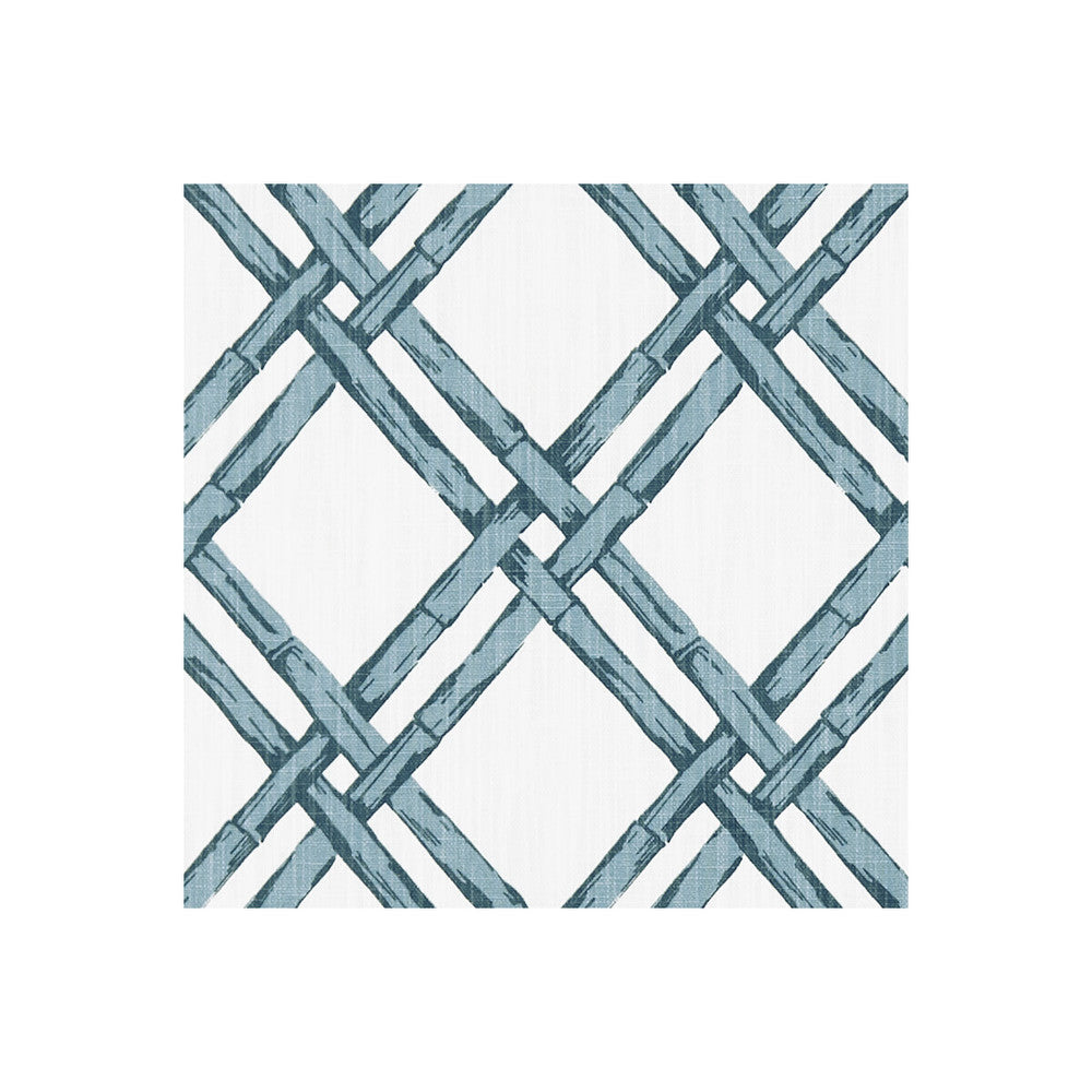 Bhutan Denim by Clarke And Clarke Fabric CLARKE & CLARKE ORIENTAL GARDEN COTTON - 90%;LINEN - 10% United Kingdom MEDIUM Horizontal: 5.31 and Vertical: 6.22 54 - Fabric Carolina -