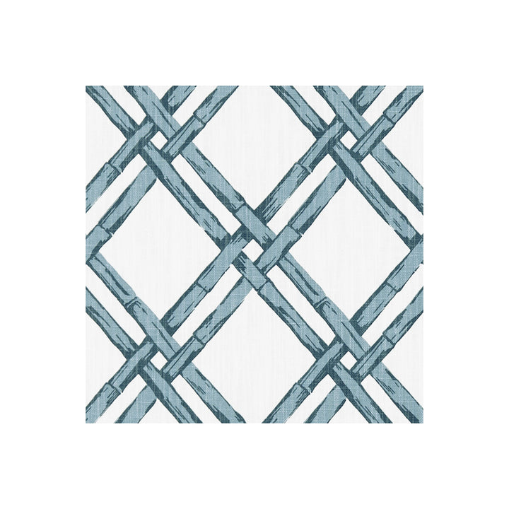 Bhutan Denim by Clarke And Clarke Fabric CLARKE & CLARKE ORIENTAL GARDEN COTTON - 90%;LINEN - 10% United Kingdom MEDIUM Horizontal: 5.31 and Vertical: 6.22 54 - Fabric Carolina -