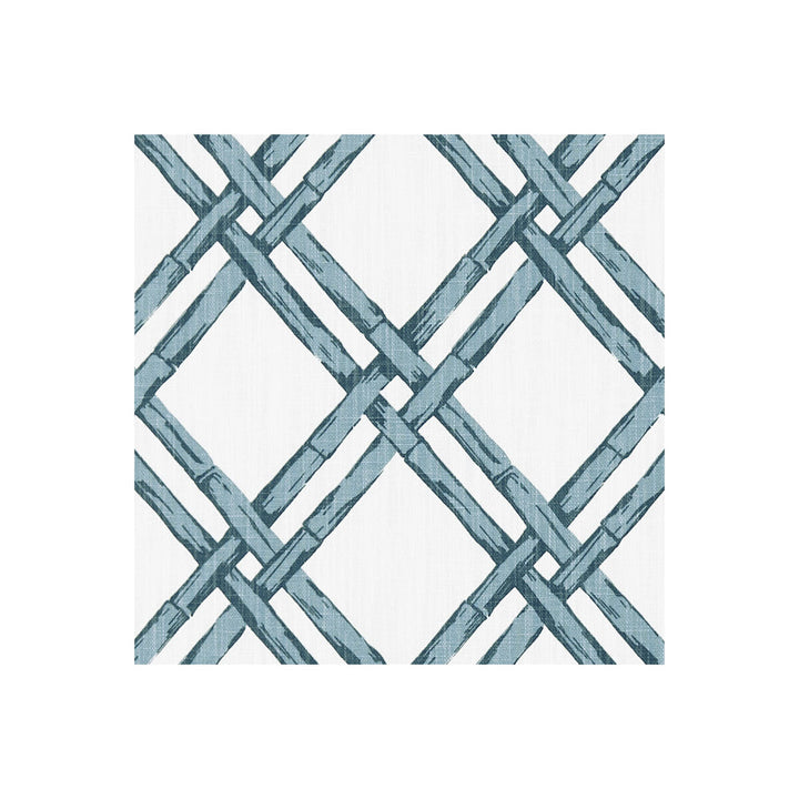 Bhutan Denim by Clarke And Clarke Designer Fabric CLARKE & CLARKE ORIENTAL GARDEN COTTON - 90%;LINEN - 10% United Kingdom MEDIUM Horizontal: 5.31 and Vertical: 6.22 54 - Swanky Fabrics -