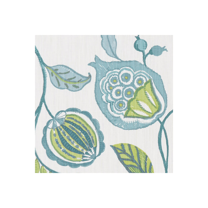 Kayo Apple/Denim by Clarke And Clarke Fabric CLARKE & CLARKE ORIENTAL GARDEN COTTON - 90%;LINEN - 10% United Kingdom MEDIUM Horizontal: 26.77 and Vertical: 25.2 54 - Fabric Carolina -