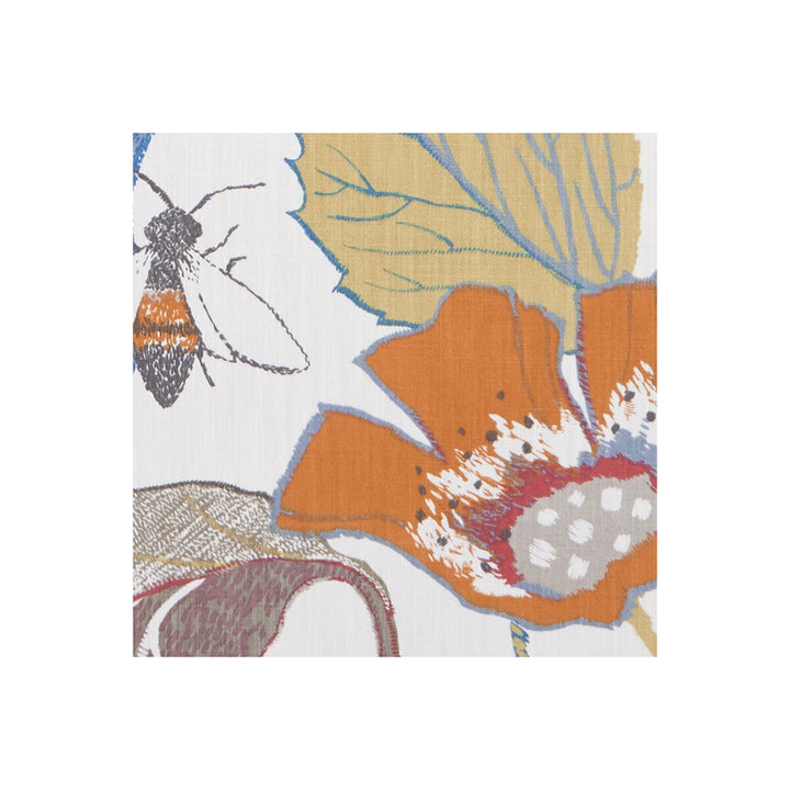 Lotus Spice by Clarke And Clarke Designer Fabric CLARKE & CLARKE ORIENTAL GARDEN COTTON - 90%;LINEN - 10% United Kingdom MEDIUM Horizontal: 26.77 and Vertical: 25.2 54 - Swanky Fabrics -